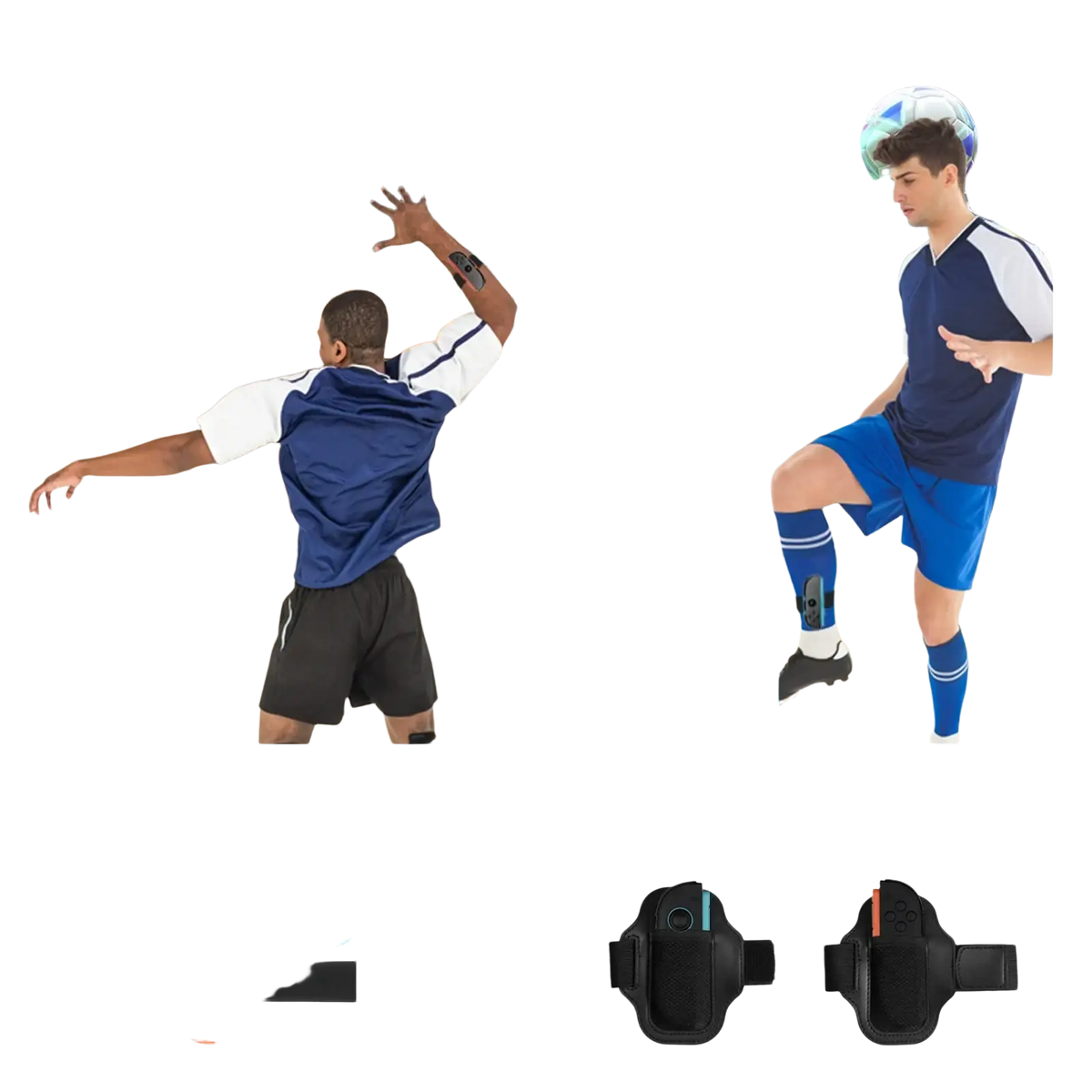 Switch 2 sports accessories kit 18 in 1 showing black and teal nintendo switch motion controller wristbands