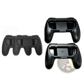Black plastic ergonomic switch controller grips with original packaging for comfortable Nintendo Switch gameplay