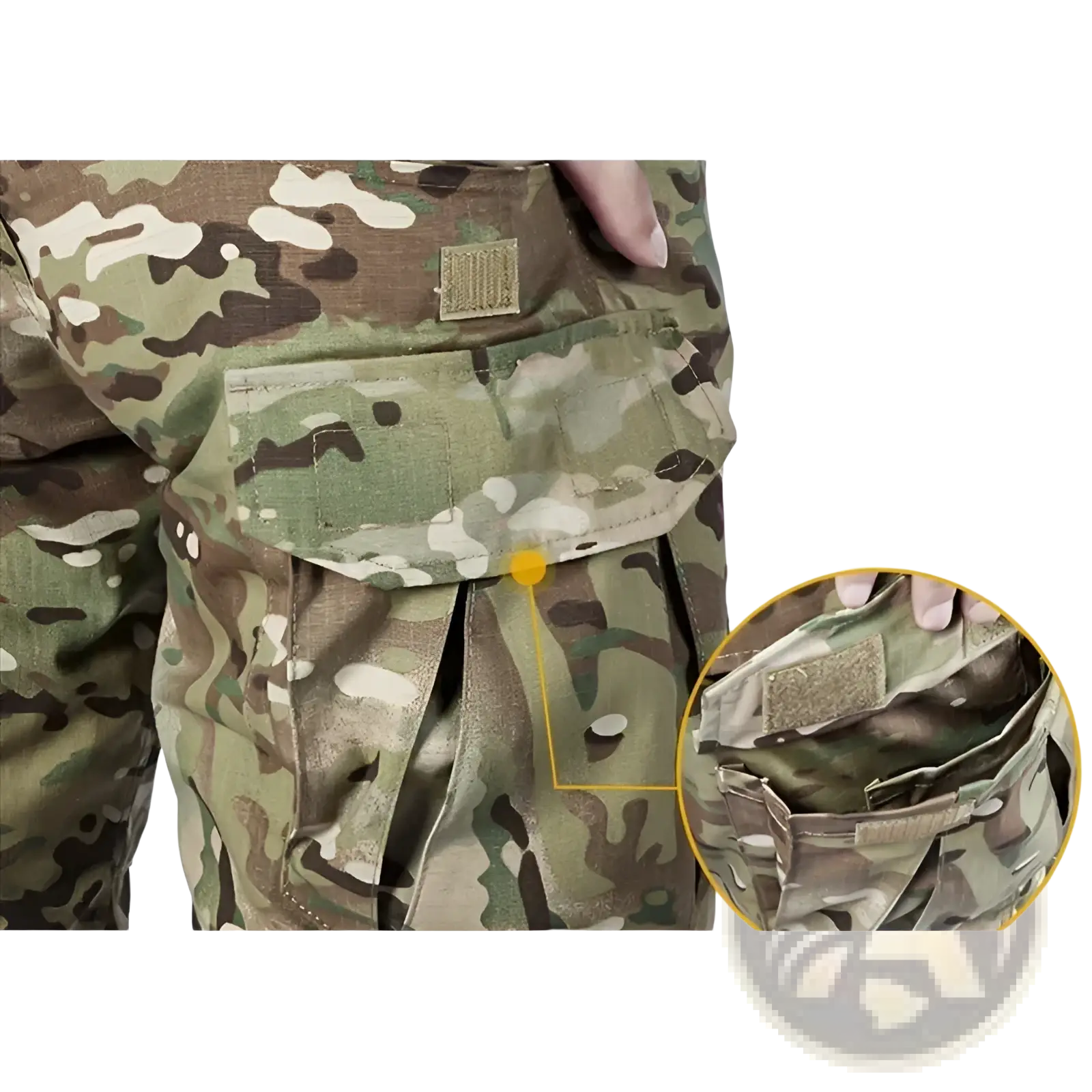 Tactical camouflage cargo pants for men in multicam with durable fabric and reinforced stitching for rugged use