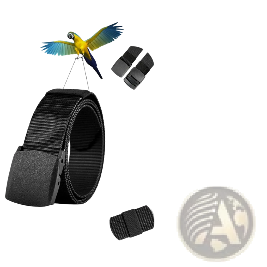 Black doopai tactical nylon belt with matte strong plastic buckle designed for men outdoor use
