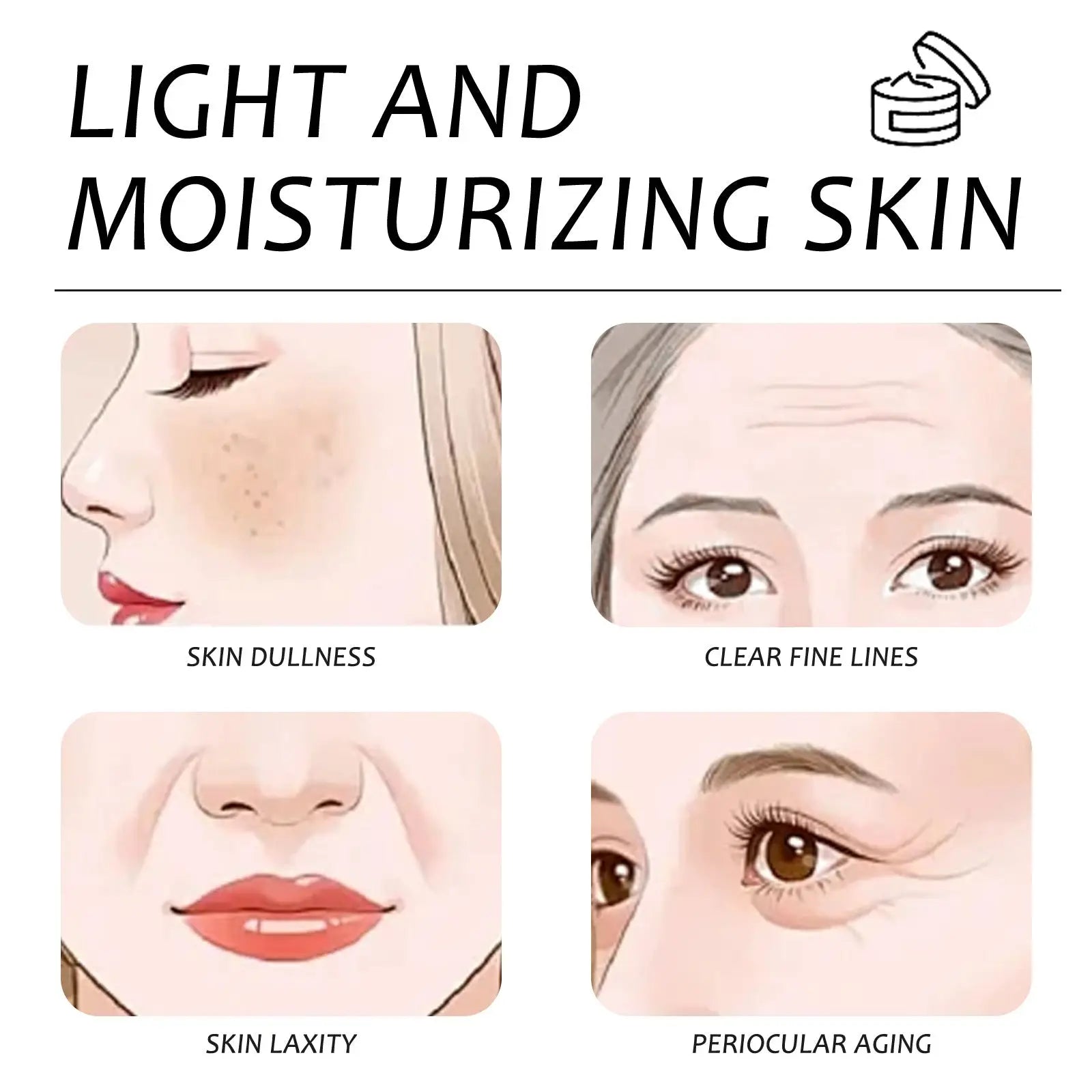 Light and moisturizing tallow balm with raw honey for anti wrinkle care targeting dullness and periorbital aging