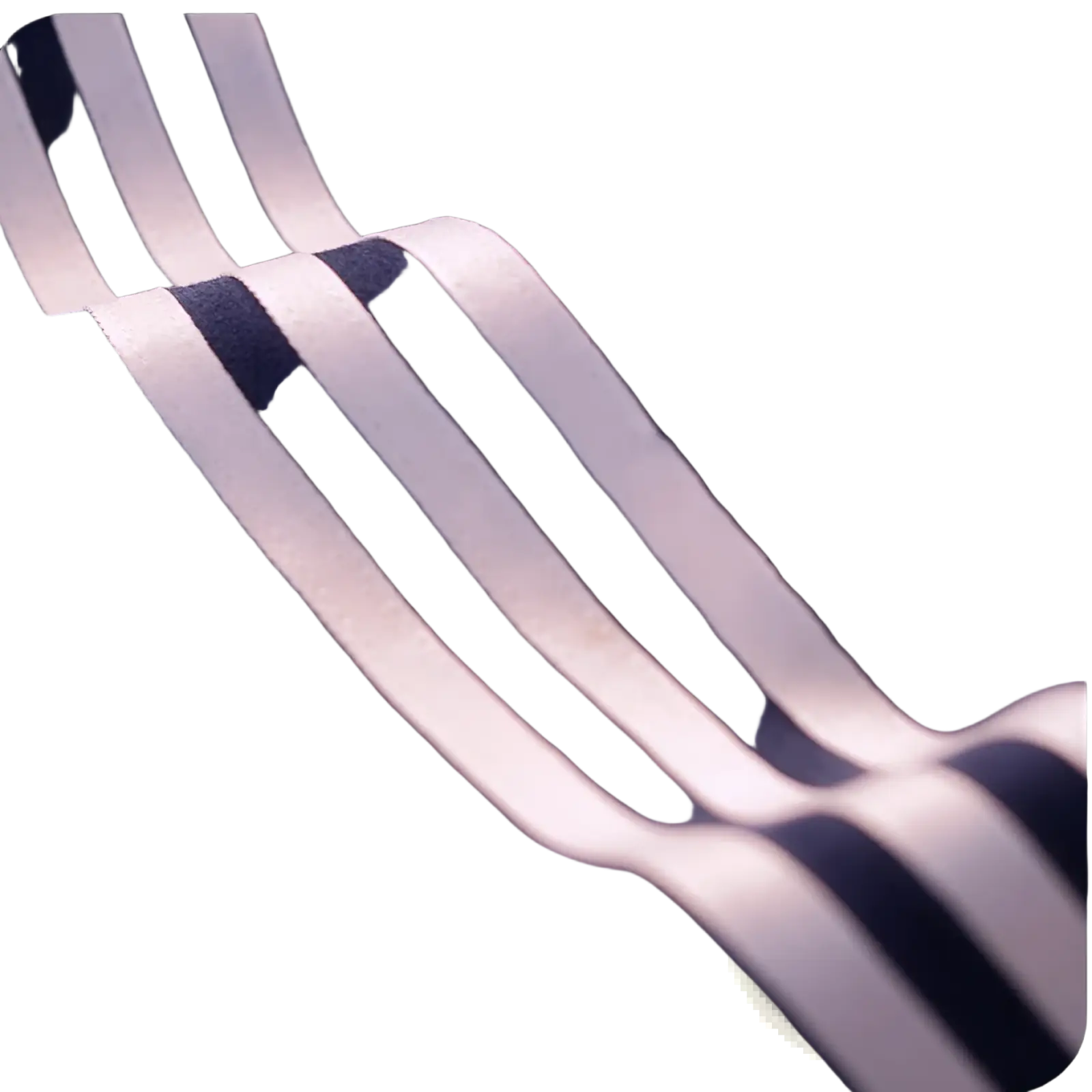 Navy blue fleece sport jacket with three bold white stripes in Tang Style fleece fabric showing the back side