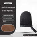 Black mini finger cots tanning mitt with double layer fabric and fine soft flocking for exfoliating and tanning