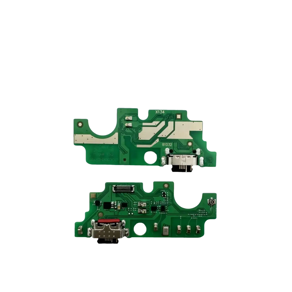 Green circuit board with usb-c charging port and components for tcl 20b 6159k usb charging port flex cable