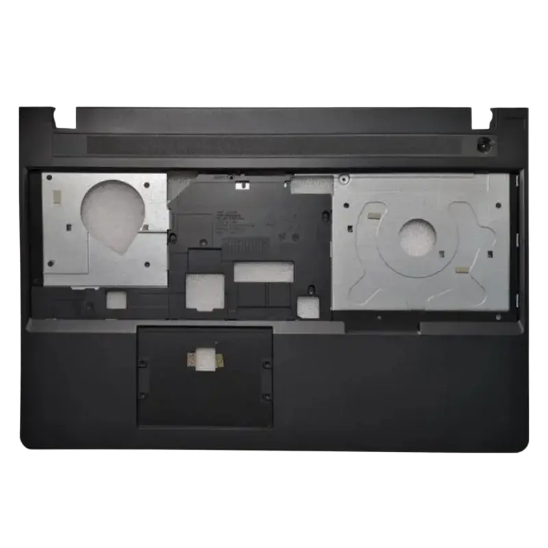 Black plastic laptop base cover for thinkpad e570 e570c e575 with two silver drive bay frames and central touchpad compartment
