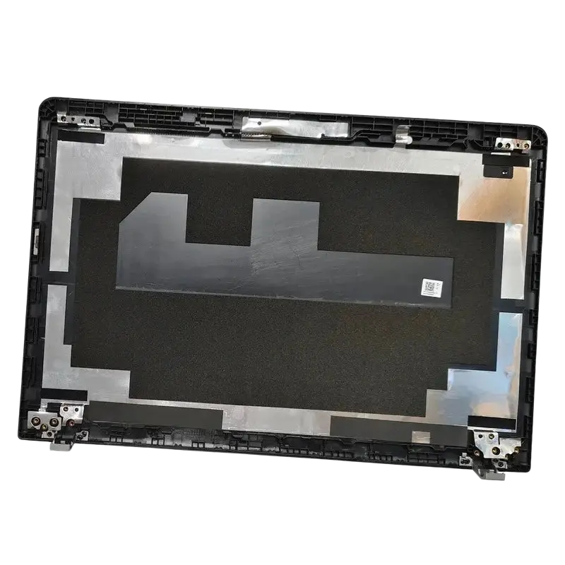 Black plastic laptop back cover with silver metallic accents and adhesive strips for thinkpad e570 e570c e575 series