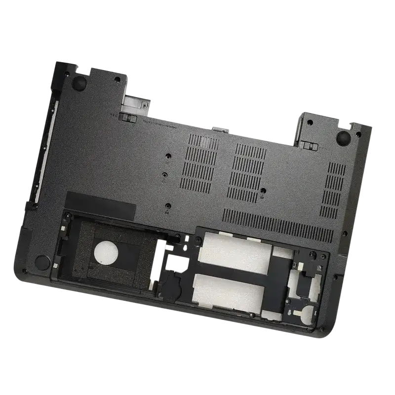 Black plastic laptop base with ventilation slots and mounting holes for thinkpad e570 e570c e575 back side replacement part