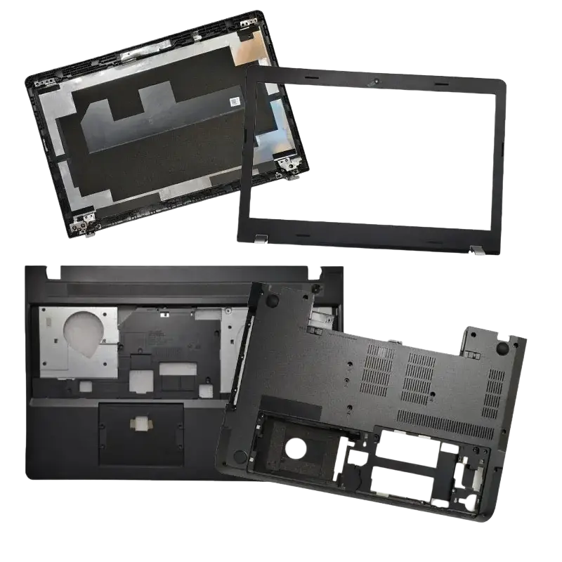 Black plastic laptop chassis set including top cover bottom plate and bezel for thinkpad e570 e570c e575 models
