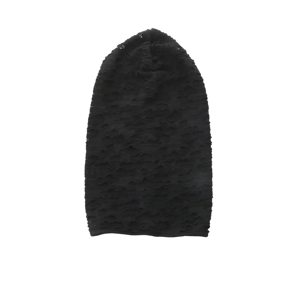 Black textured fabric headband 41cm tall 22cm wide for torn mesh hood mummy mask Halloween cosplay accessory