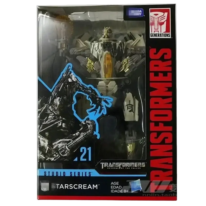 Transformers Studio Series Decepticon action figure finished goods featuring a white and gold robot with orange chest