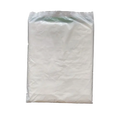 A clear plastic bag containing white powder next to a transparent plastic furniture dust cover protector