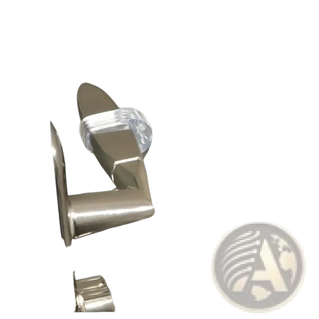Transparent silicone door handle wall protector featuring a clear plastic safety guard securing a metallic faucet handle