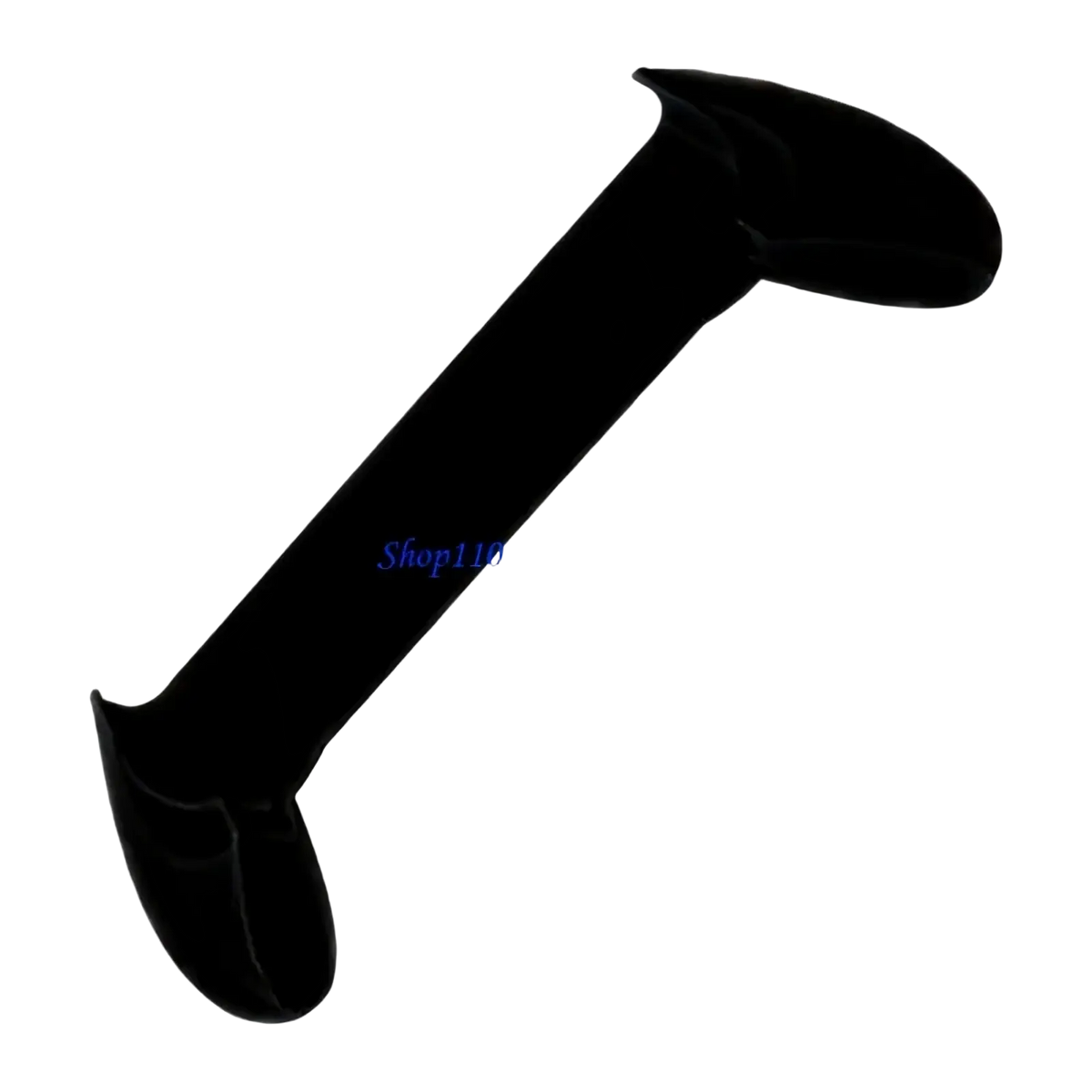 Trimui smart ergonomic gaming grip handle with black velvet material sleek elongated design and rounded ends