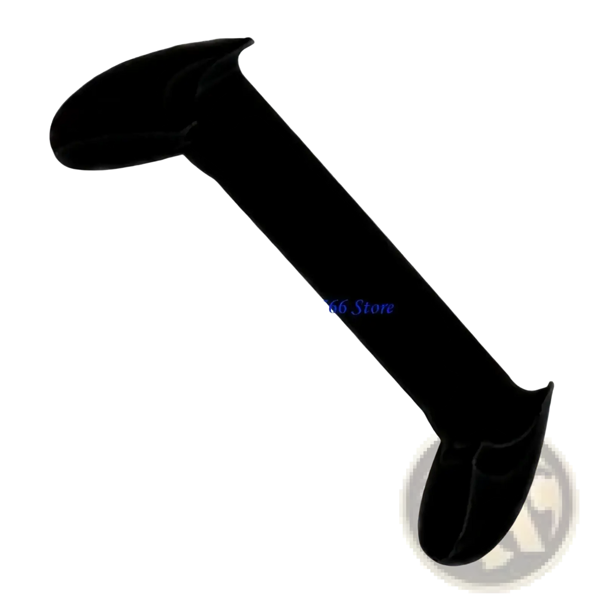 Black velvet jewelry display stand with sleek curved design for trimui smart ergonomic gaming grip handle
