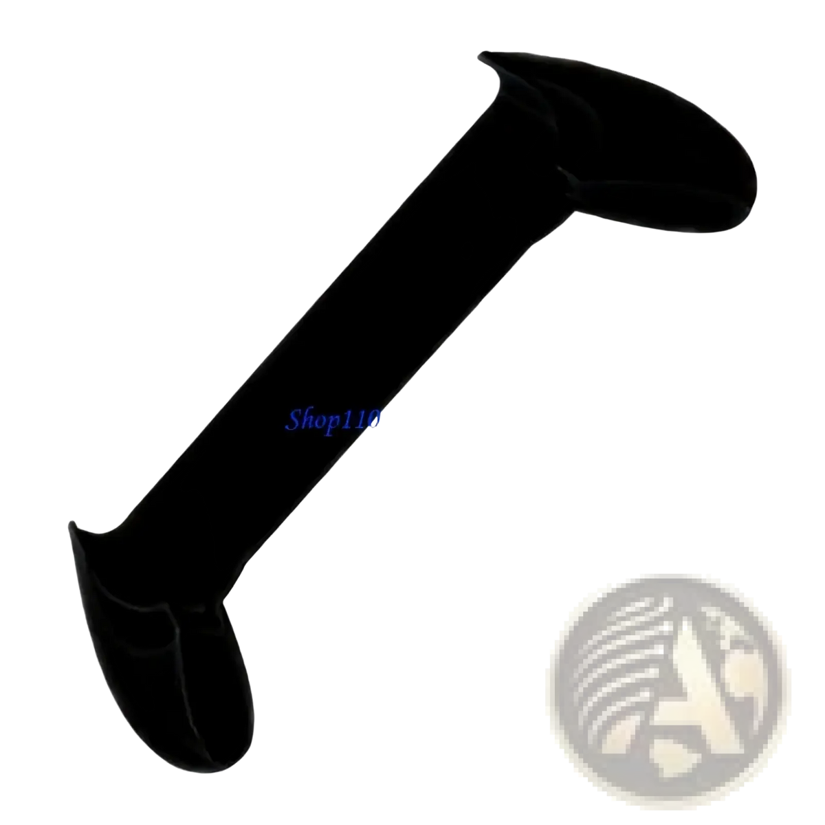 Trimui smart ergonomic gaming grip handle with black velvet material sleek elongated design and rounded ends