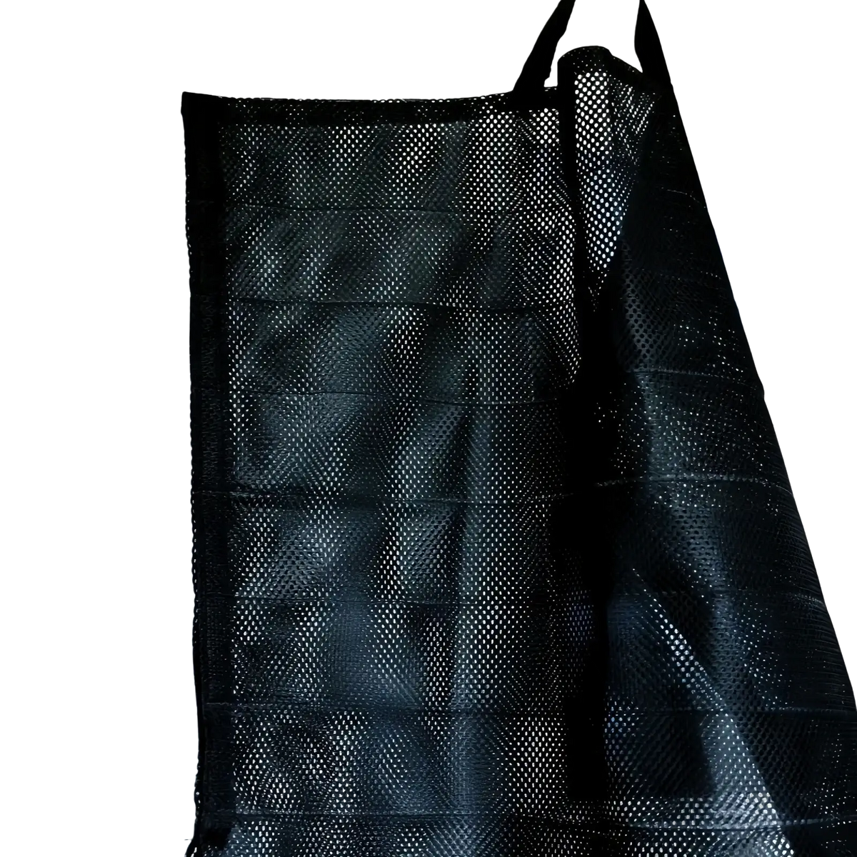 Black mesh polyester truck cab travel hammock with 7-speed adjustment points and 6cm compartment spacing