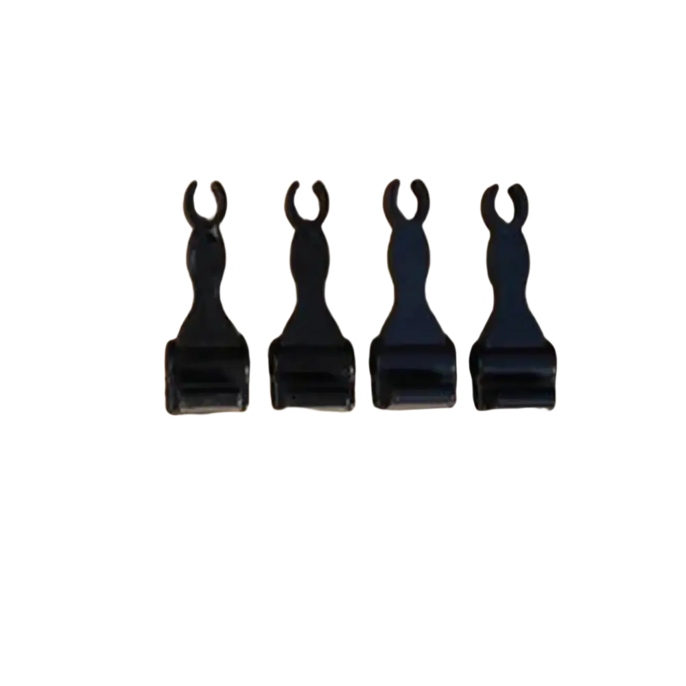 Black plastic clip attachments made of durable plastic for trunk curtain clip replacement hook auto fastener use