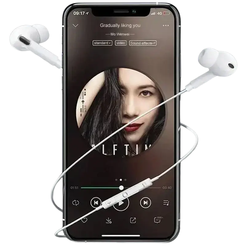 White type c wired earphones for iphone pro max with sleek minimalist design and integrated control module max earphone