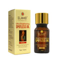 Elaimei ultra brightening spotless oil 10ml in amber glass bottle with gold cap and golden rose labeled box for dark spots