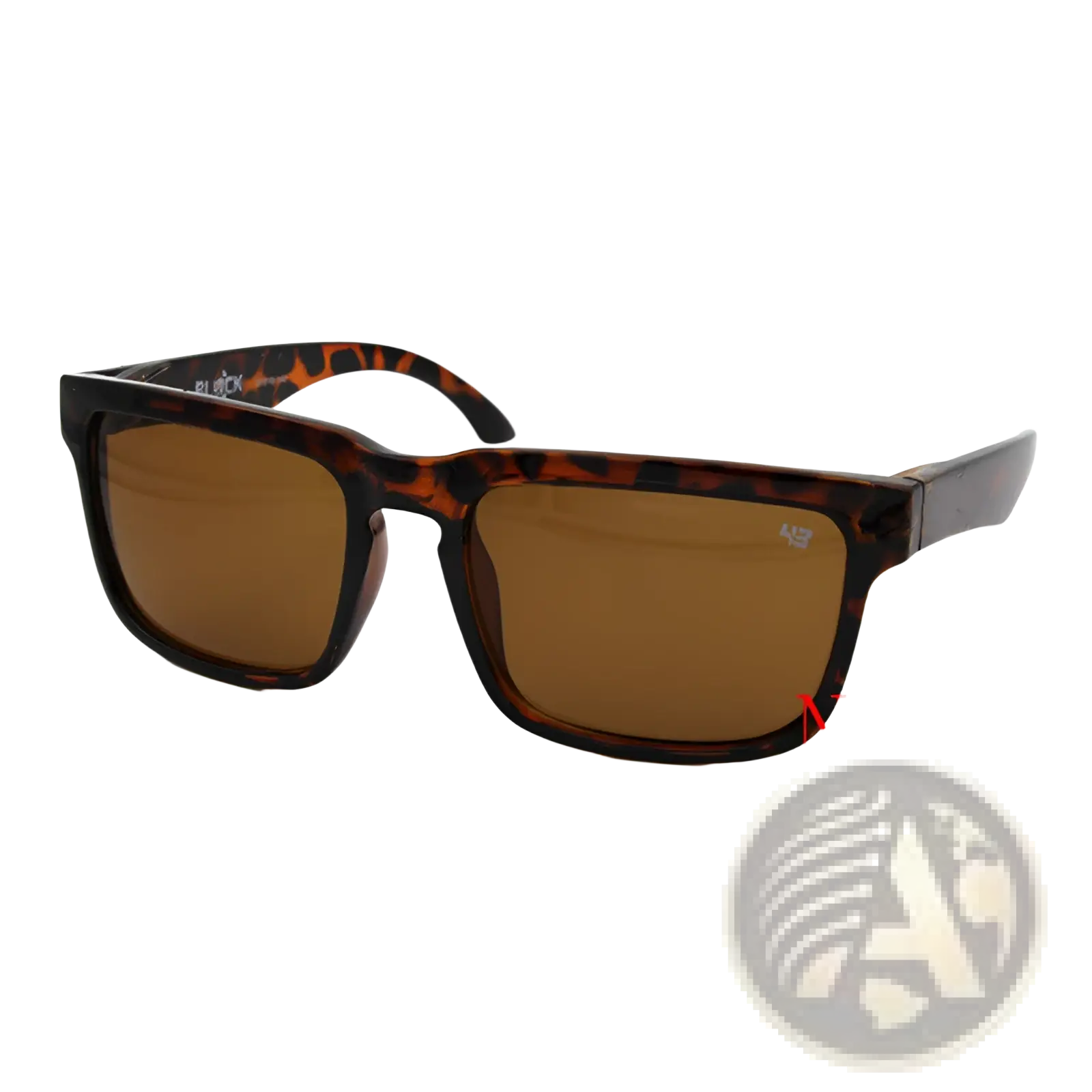 Unisex uv400 sport cycling sunglasses with tortoiseshell rectangular frames and brown gradient lenses