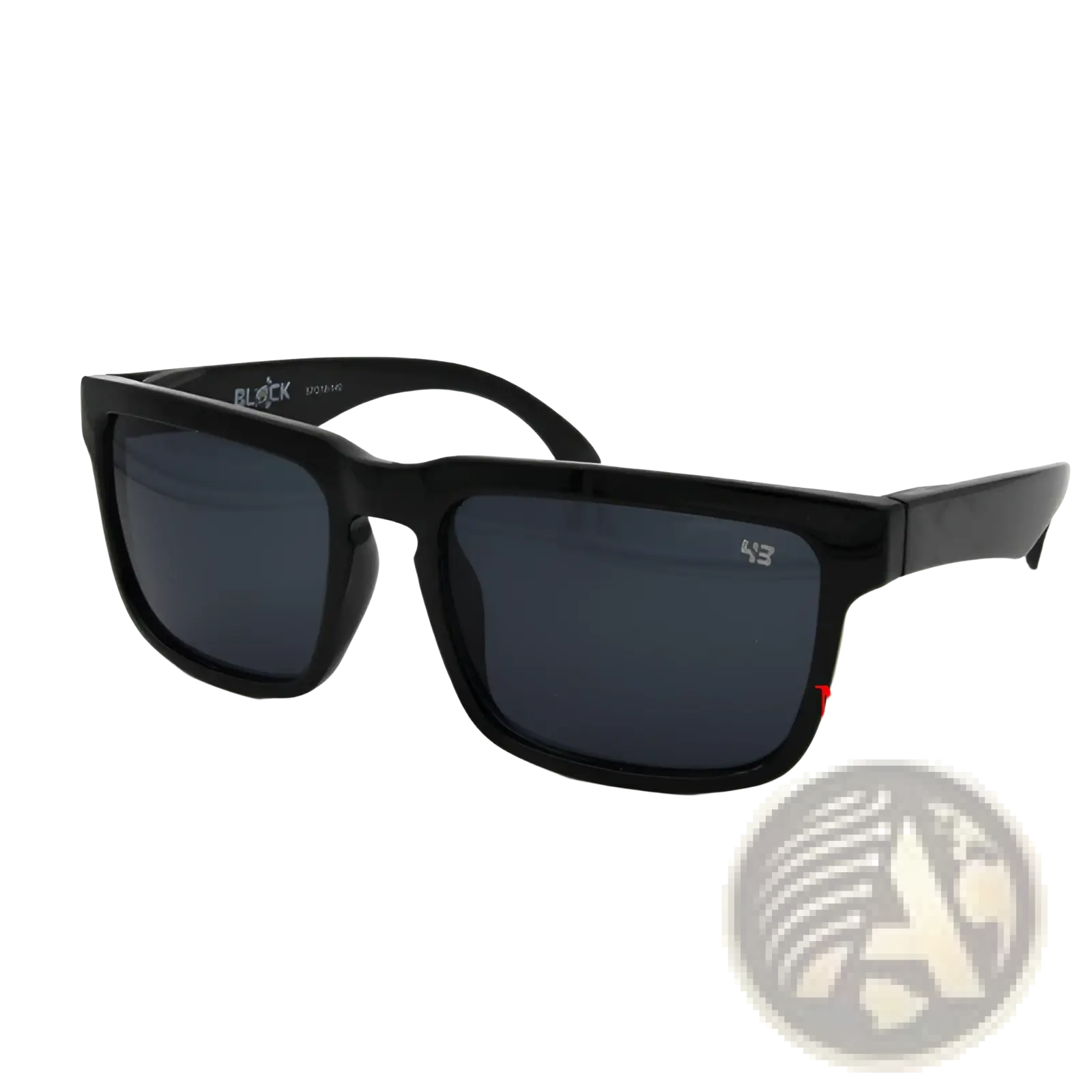 Unisex UV400 gradient mirror sport cycling sunglasses with black rectangular frames and dark gray lenses in a sleek design