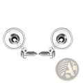 Silver universal handlebar motorcycle mirrors with circular reflective surfaces and metallic arms for enhanced visibility
