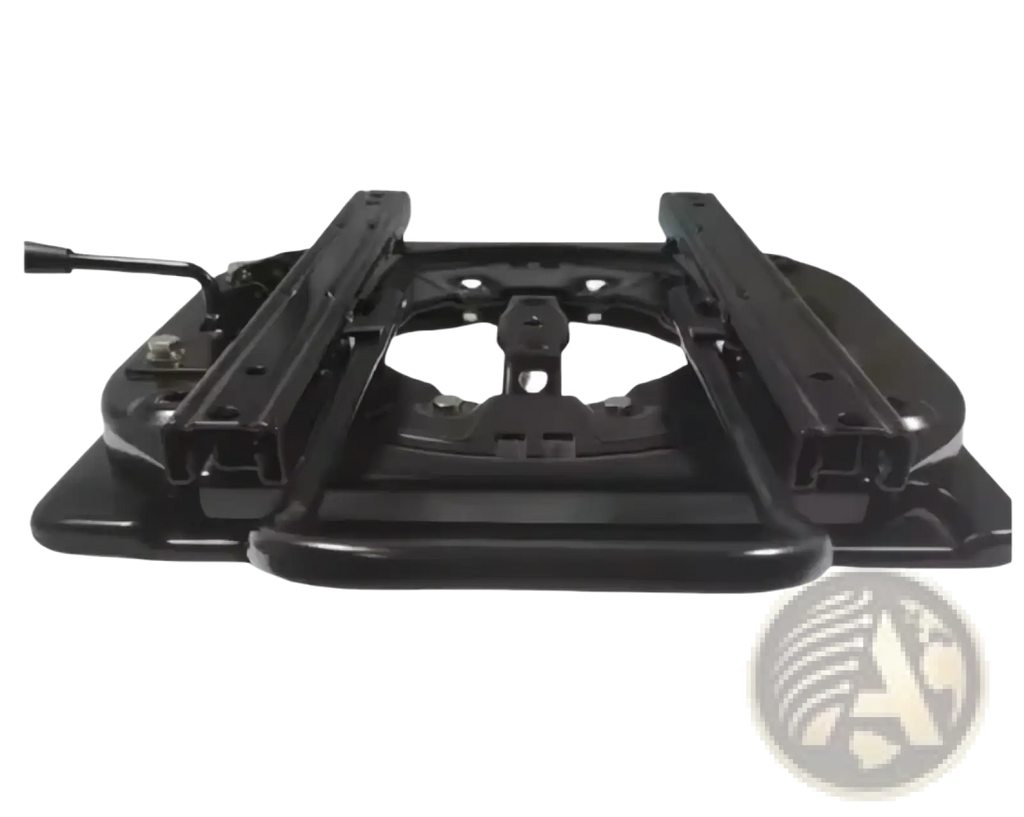 Black metal slide seat base with sturdy industrial design for universal rv swivel seat base and slide rail