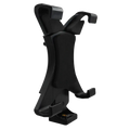 Black plastic universal tablet tripod mount with adjustable clamps and mounting base for air air2 and galaxy tablets