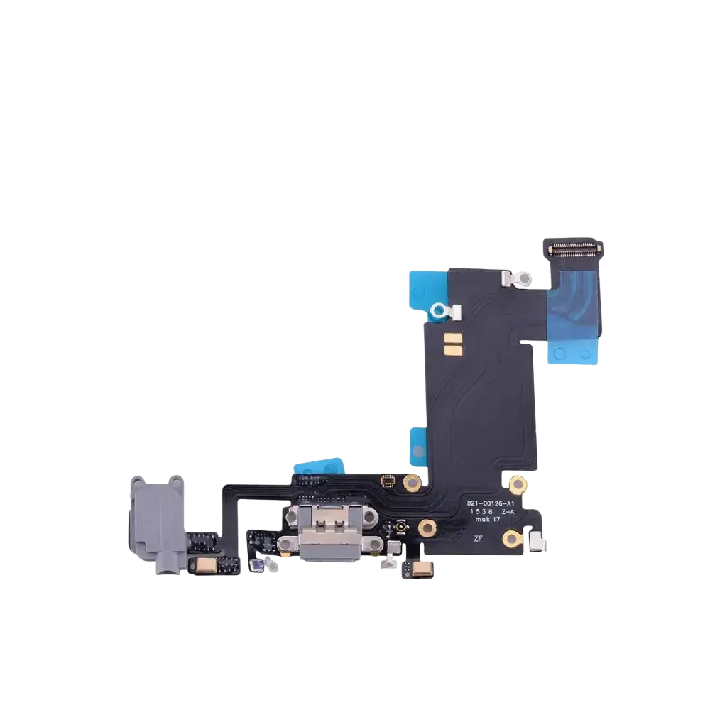 Black usb charger flex cable for iphone 6s plus replacement charging port compatible with iphone xs max