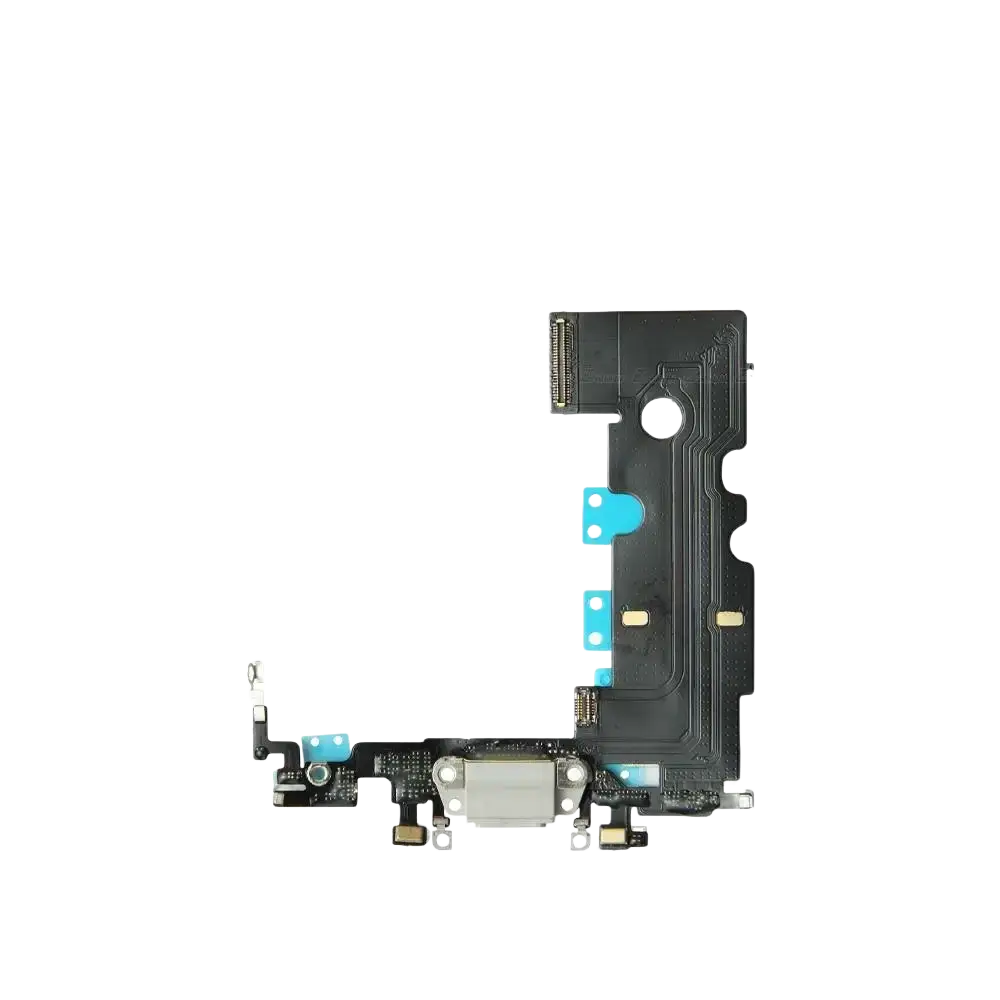 White usb charger flex cable for iphone 8 se 2020 compatible with iphone xs max charging port replacement