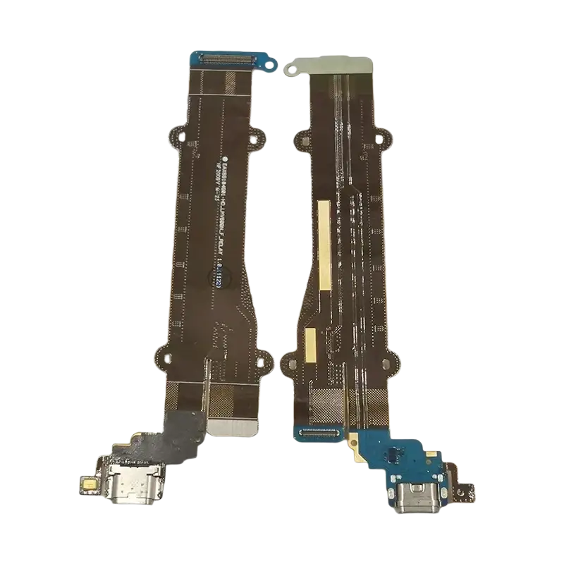 Two black flexible usb charging boards with blue connectors and silver usb ports for lg v600am v600ea v600tm models