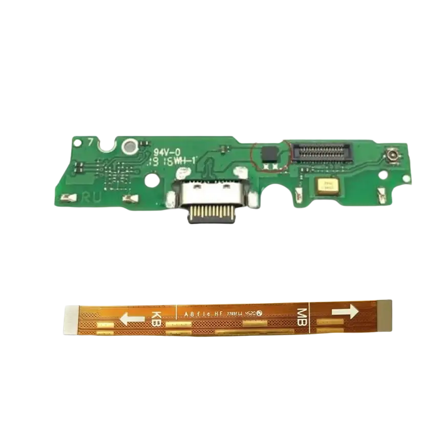 Green usb charging board with USB-C port and integrated IC for Motorola Moto G7 Play with flexible flat cable