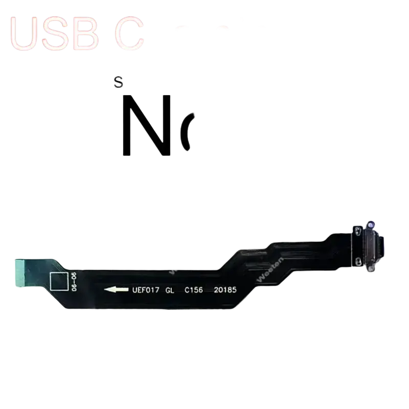 Black flexible usb-c data cable with model number for usb charging dock compatible with oneplus nord series devices