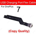 Black flexible usb charging flex cable for Oneplus 7 compatible with Oneplus 2 charging flex cable replacement