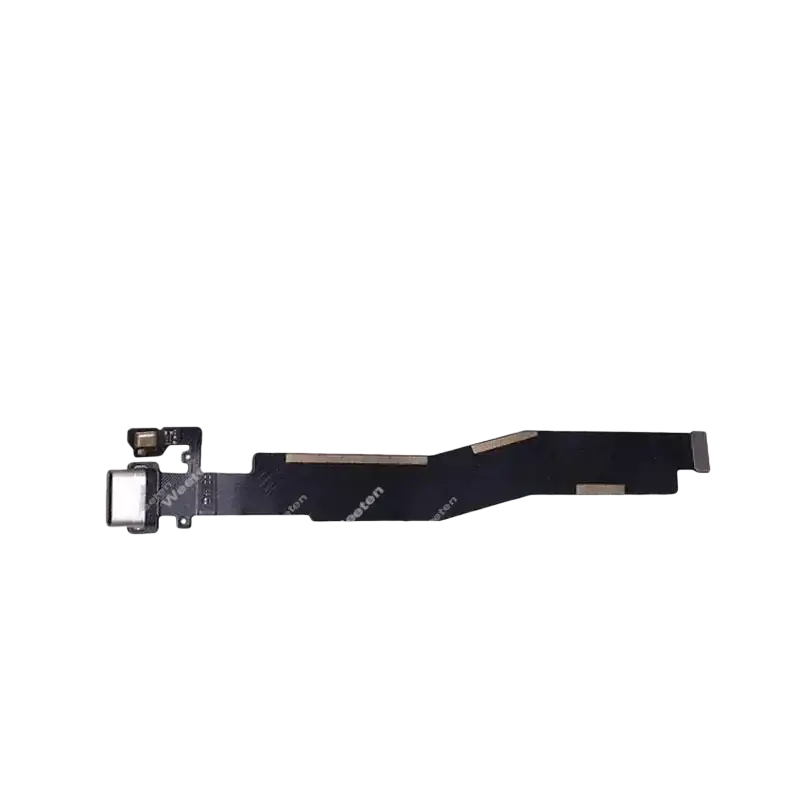 Black usb charging flex cable with metallic connectors and ketton branding for oneplus 2 charging flex cable