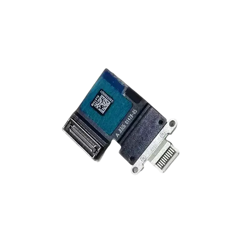 Black and silver usb-c to hdmi adapter with blue circuit board for ipad pro usb charging port connector flex cable