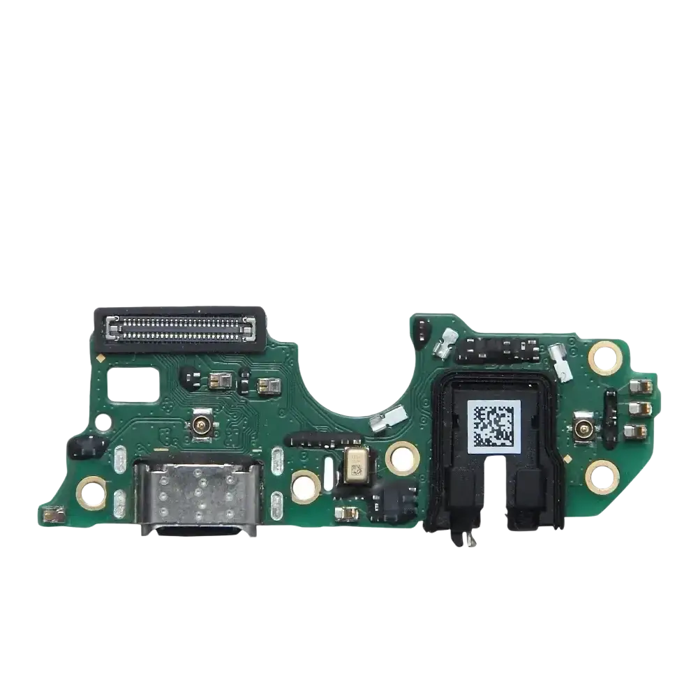 Green circuit board flex cable with usb-c charging port and electronic components for oneplus nord charging port flex cable