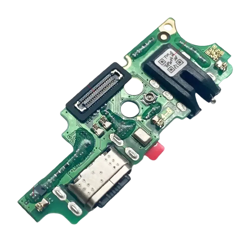 Green circuit board usb charging port flex cable for Tecno Spark 20c Bg7 with quick charge IC and headphone plug