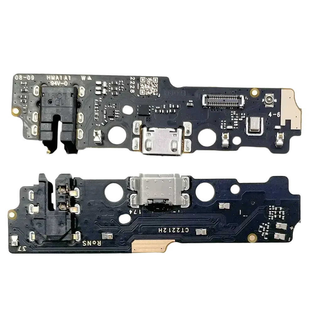 Black circuit board usb charging port flex cable with silver usb-c for xiaomi redmi ensuring protection time