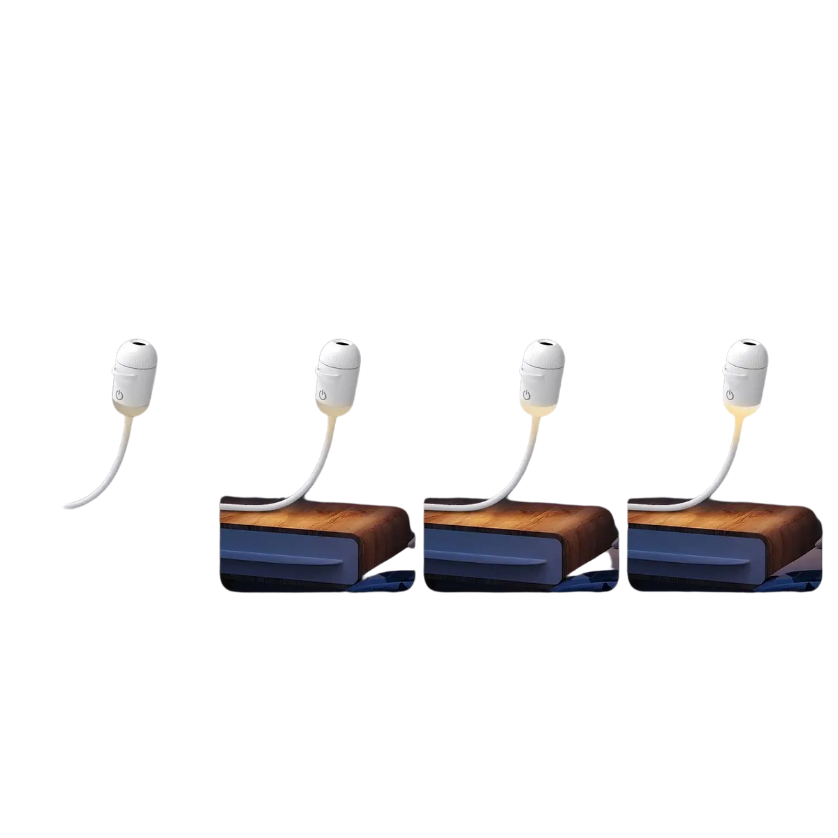 White usb galaxy projector light with adjustable brightness starry sky lamp and flexible cord night light function
