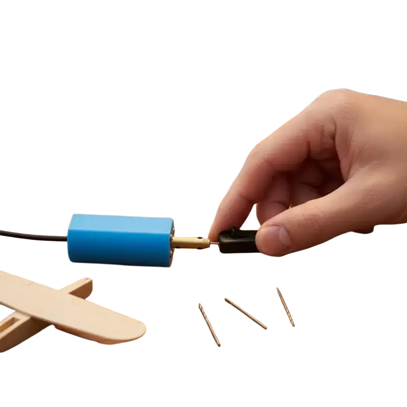 Blue cylindrical usb mini electric drill with brass tip and black connector for resin jewelry main unit 1 usb cable 1
