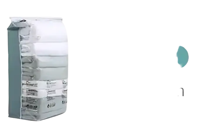 White translucent plastic vacuum bags cubic bag xl 80x100x38cm large pump-free storage for clothes