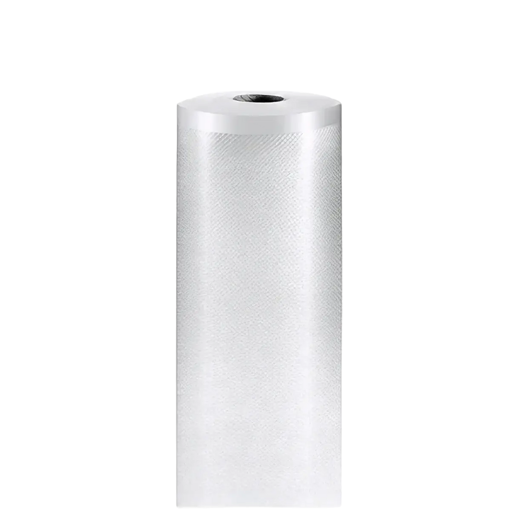 A white textured vacuum sealer film roll 20cm by 1500cm ideal for food vacuum and vacuum bags storage