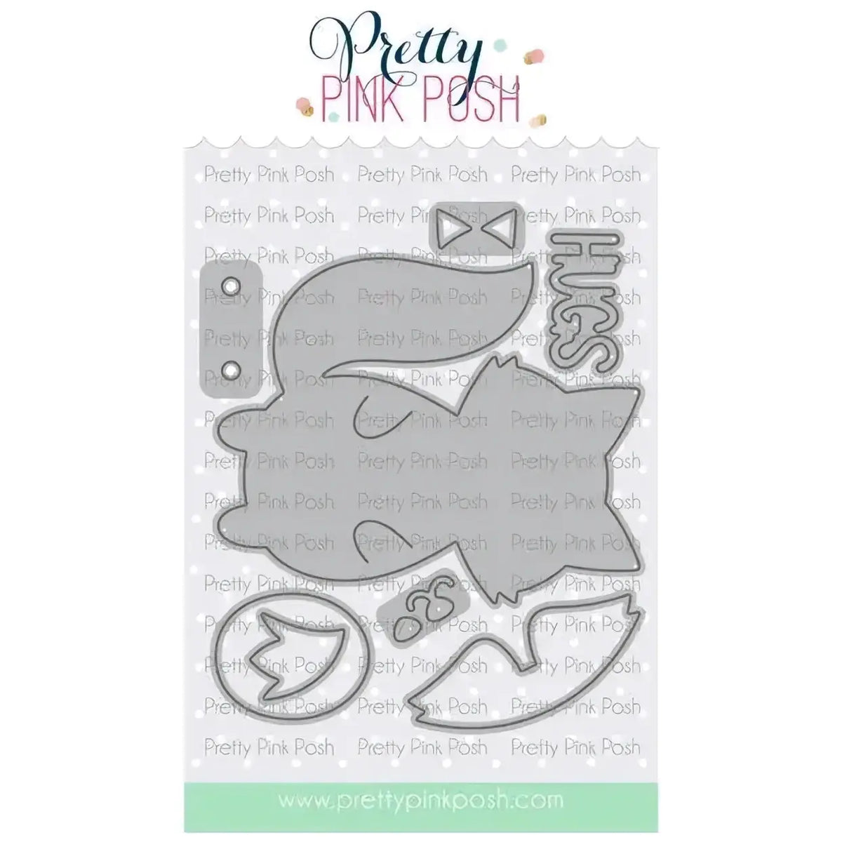 Silver metal die-cut set featuring a whimsical witch with pointed hat and broomstick by pretty pink posh for valentine crafts