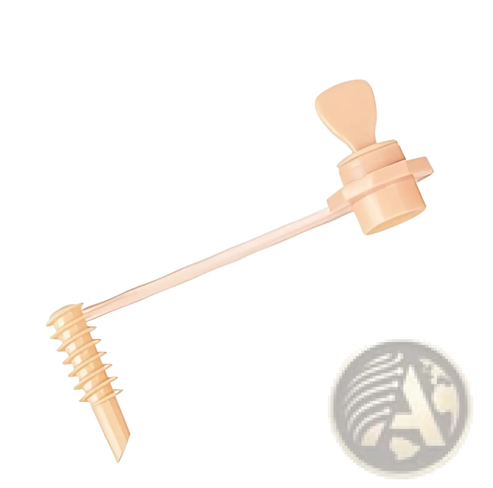 Beige plastic spiral slicer with handle and serrated blade in stainless steel swivel blade vegetable peeler set 3 pack