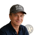 Dark gray distressed cotton veteran dad baseball cap with white embroidered text papa the veteran the myth the legend