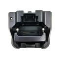 Black plastic vhf marine radio charger cradle with molded contours and chg indicator light for rs-38m model