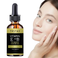 Trstay vitamin e oil face essence in amber glass bottle with black cap for moisturizing whitening skin care
