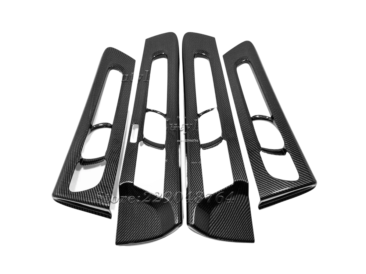 Volvo XC40 carbon fiber interior trim kit 2019-2021 with black textured carbon fiber car interior pieces