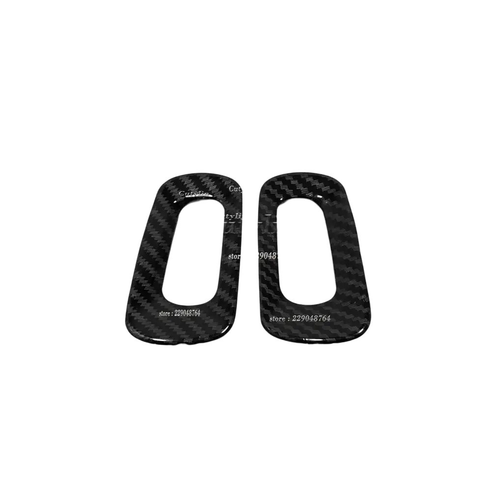 Volvo XC40 carbon fiber interior trim kit 2019-2021 featuring black glossy dashboard pieces with woven texture
